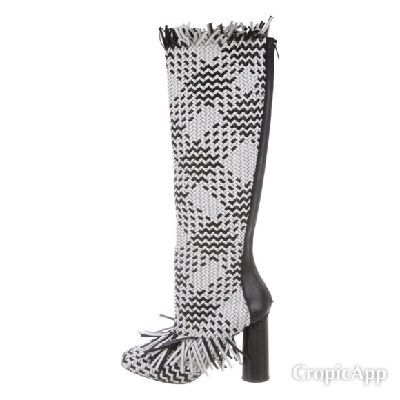 Proenza Schouler 9.5 Woven Leather Knee High Boots - Picture 3 of 6